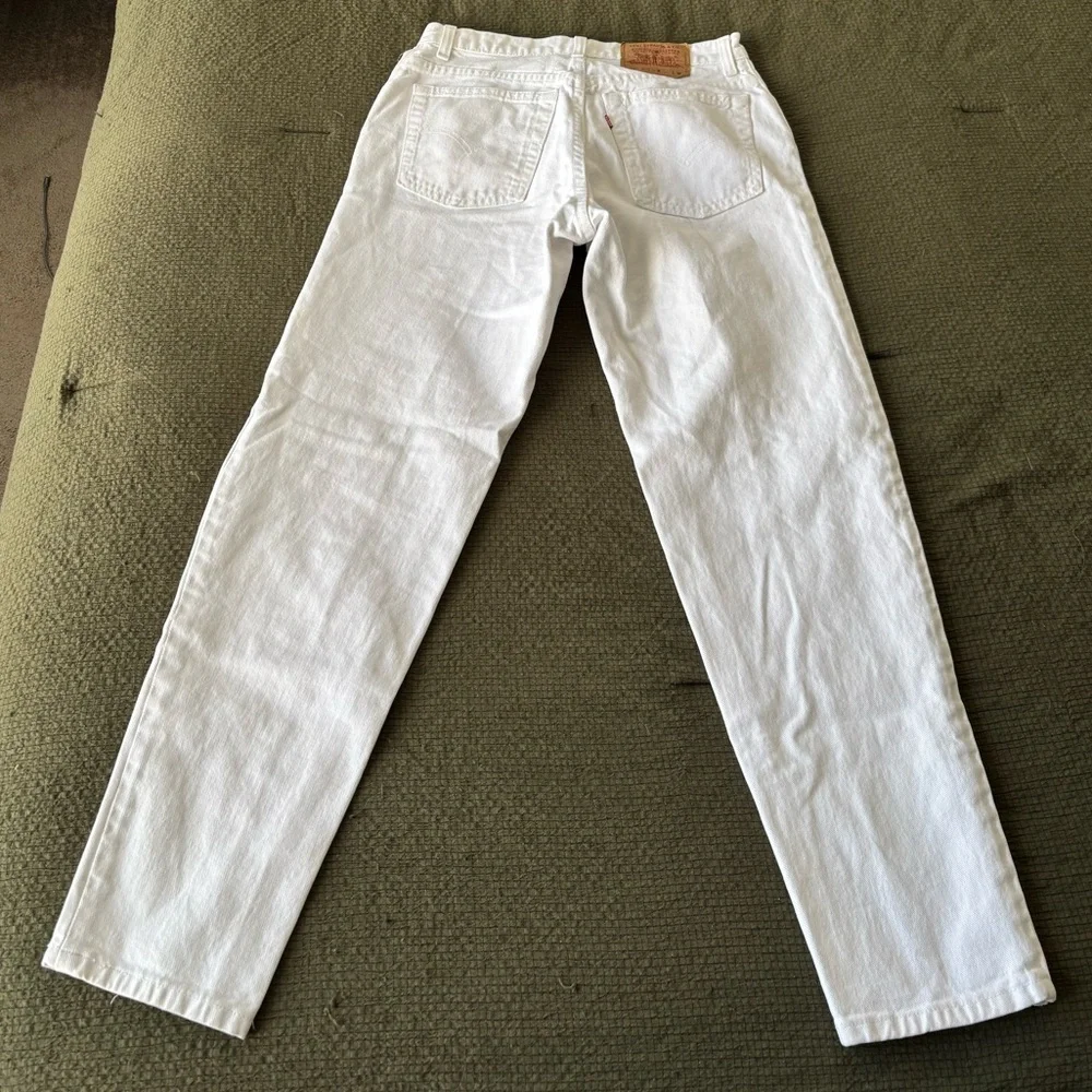 💐Levi Strauss~550 Vintage Floral Embroidered Relaxed Fit Tapered Leg Jeans - Picture 4 of 6